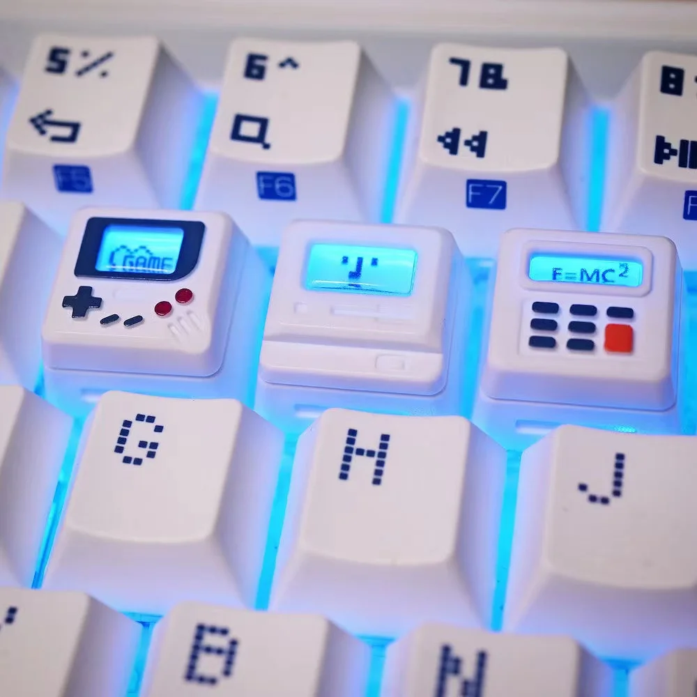 Retro Gaming Box - K-04 3-in-1 Creative Retro Transparent Keycap