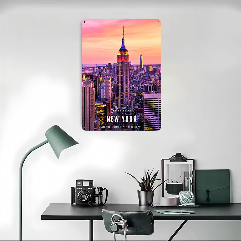 New York City Skyline Poster C - Retro Gaming York recension och pris