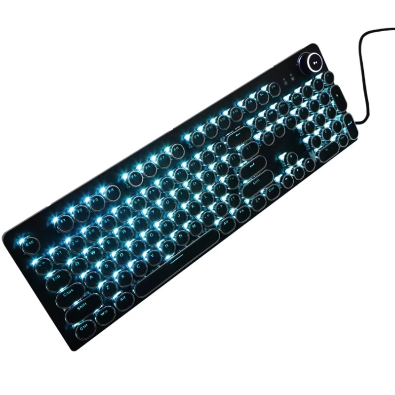 Typewriter Style Gaming Keyboa - Retro Gaming Uk recension och pris