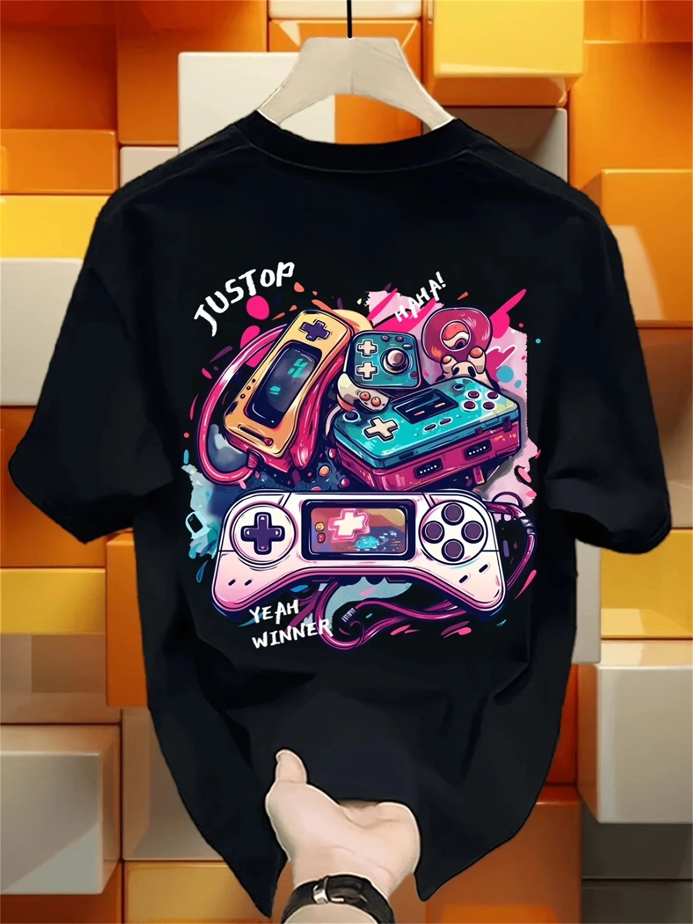 Retro Graffiti Gamepad Art Dua - Retro Gaming Jersey recension och pris