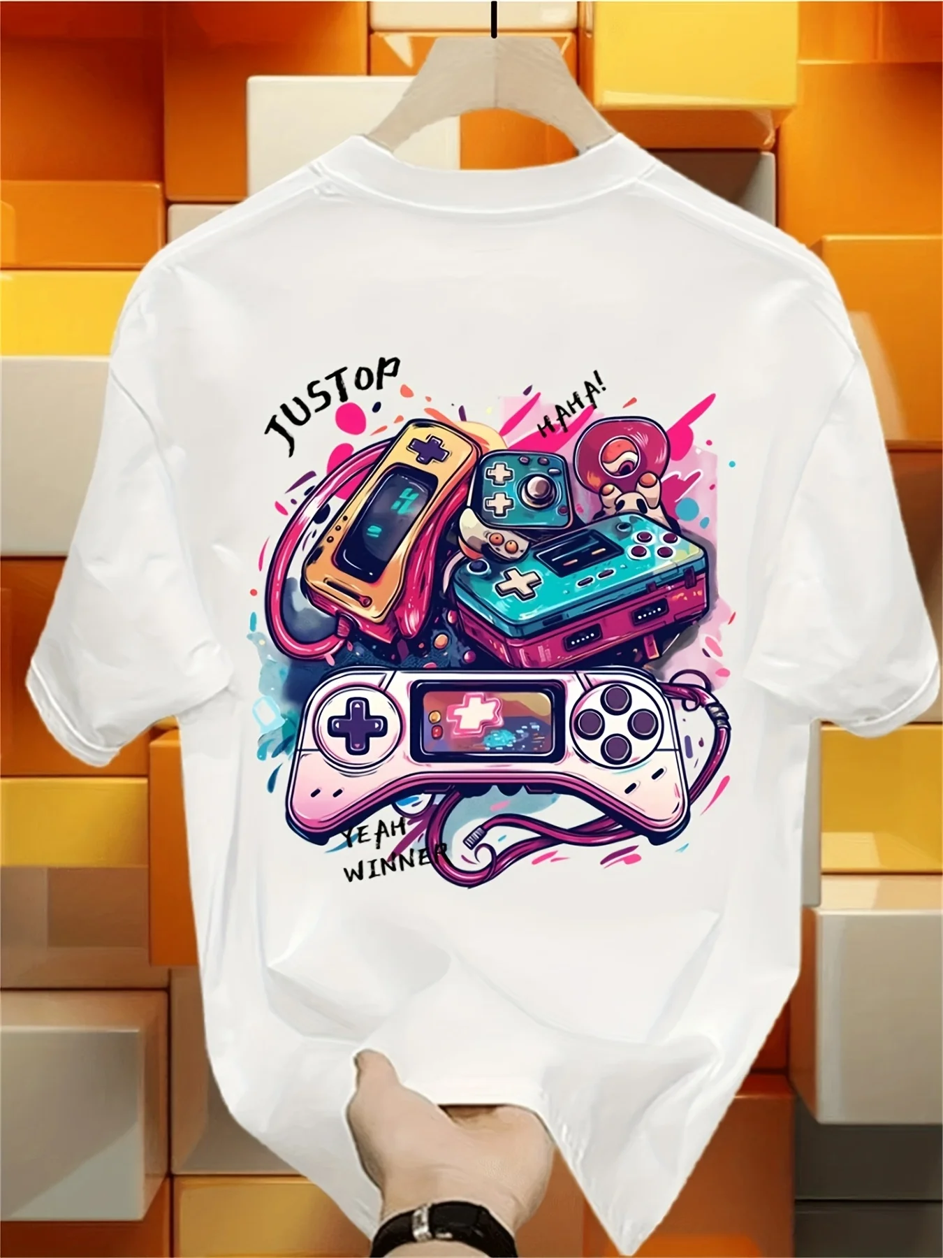 Retro Graffiti Gamepad Art Dua - Retro Gaming Jersey recension och pris