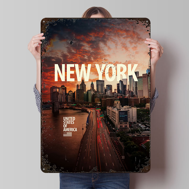 New York City Skyline Printed  - Retro Gaming York recension och pris
