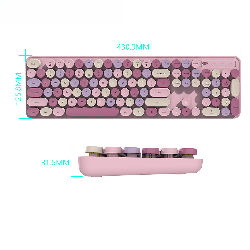 Custom Wireless Keyboard Mouse - Retro Gaming Uk recension och pris