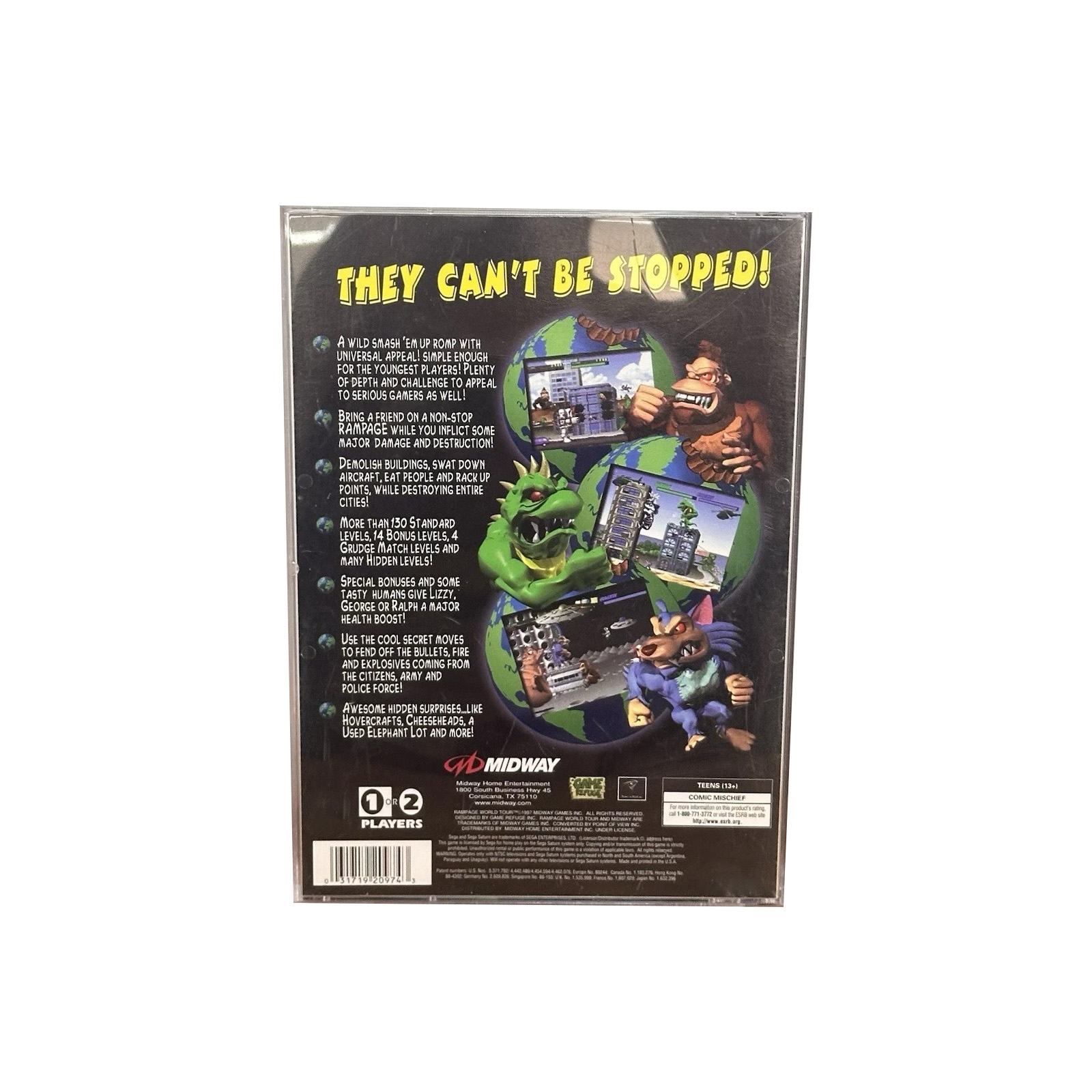 Saturn Copy Disc Game rampage  - Retro Gaming Box recension och pris
