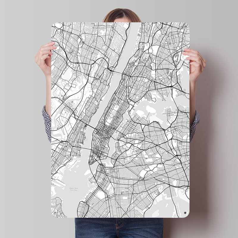 New York City Map Printing Pos - Retro Gaming York recension och pris