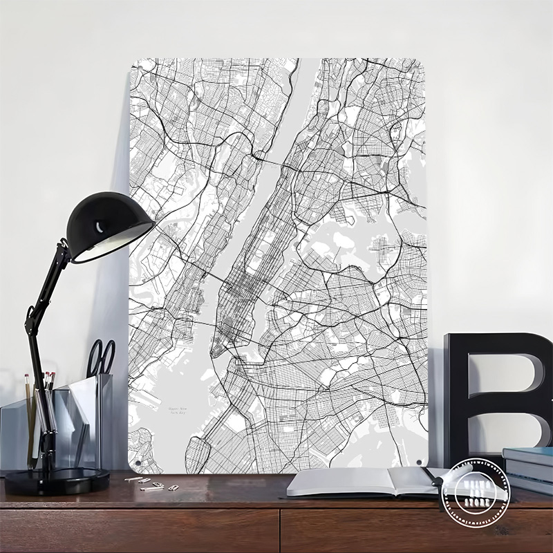 New York City Map Printing Pos - Retro Gaming York recension och pris