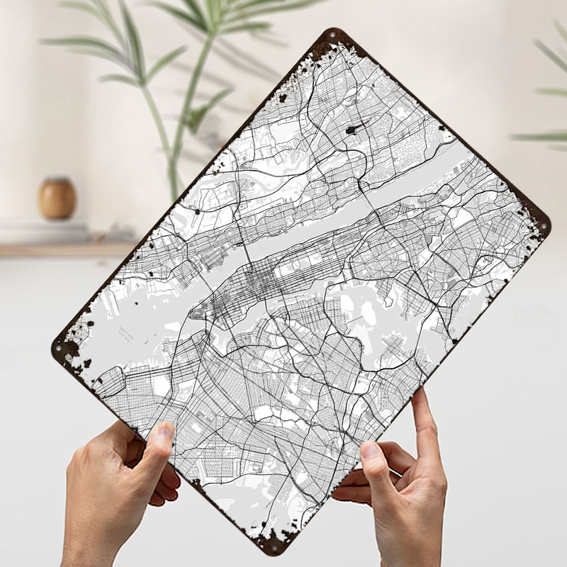 New York City Map Printing Pos - Retro Gaming York recension och pris