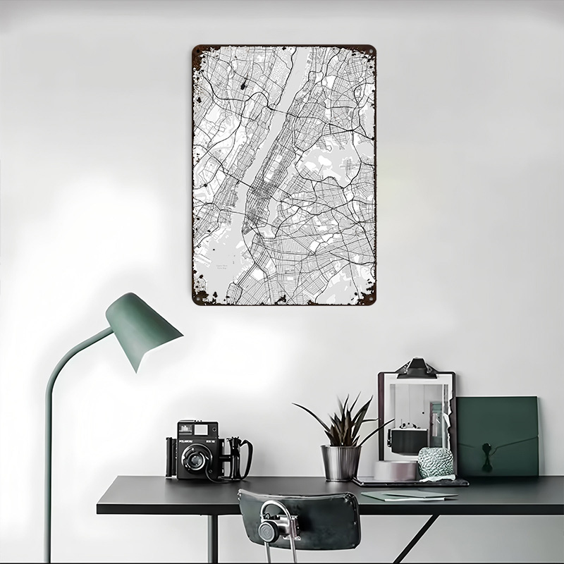 New York City Map Printing Pos - Retro Gaming York recension och pris