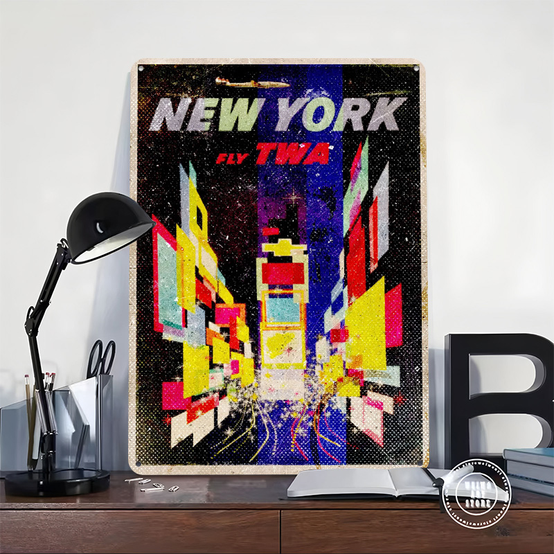 New York Fly TWA Tinplate Post - Retro Gaming York recension och pris