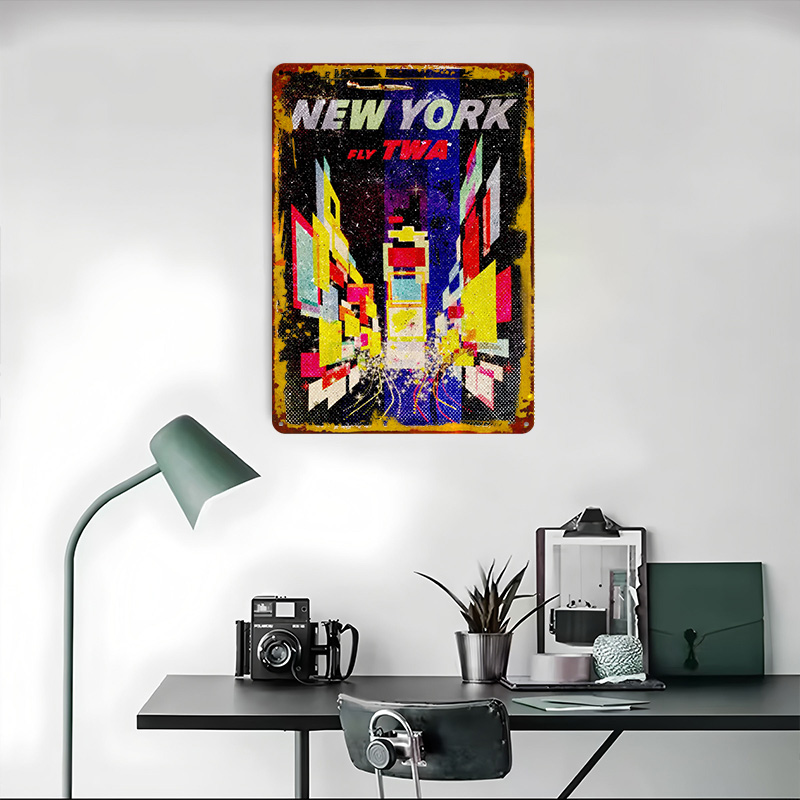 New York Fly TWA Tinplate Post - Retro Gaming York recension och pris