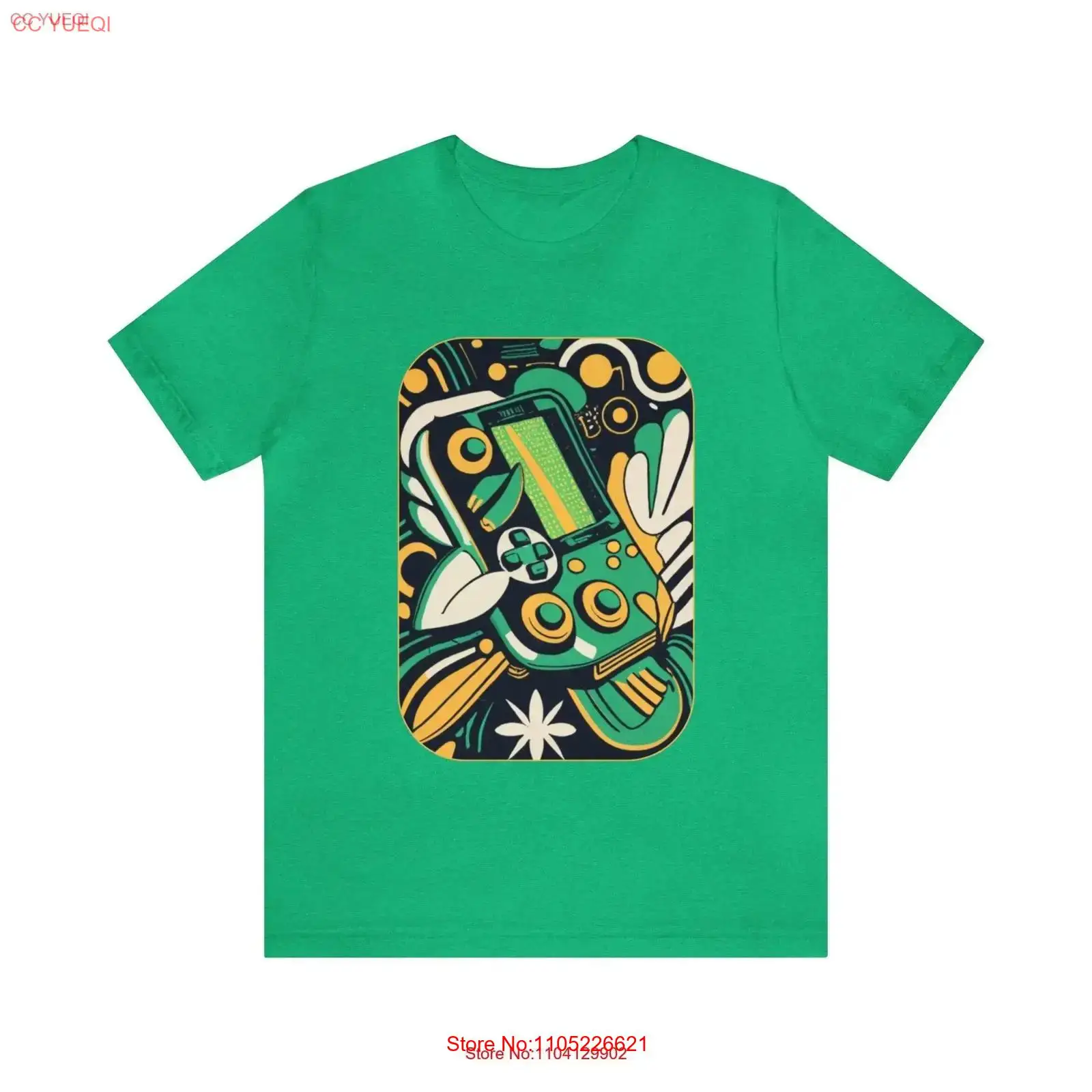 Leafy Green Jersey T Shirt ret - Retro Gaming Jersey recension och pris
