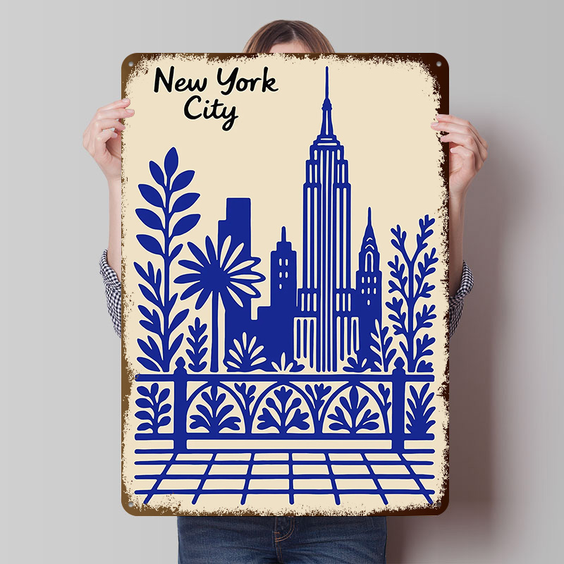 New York City Blue Poster Cust - Retro Gaming York recension och pris