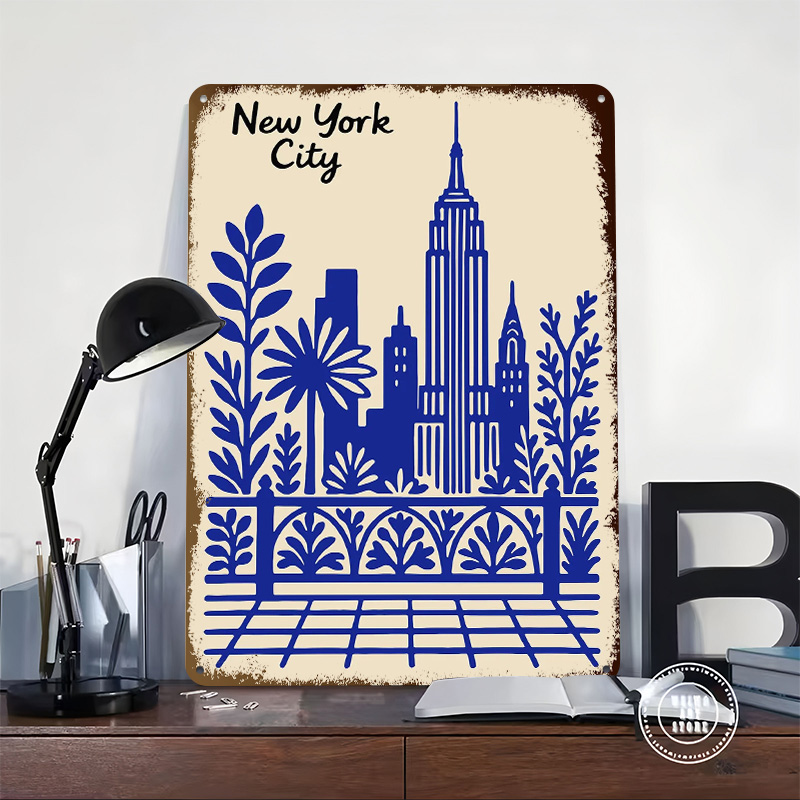 New York City Blue Poster Cust - Retro Gaming York recension och pris