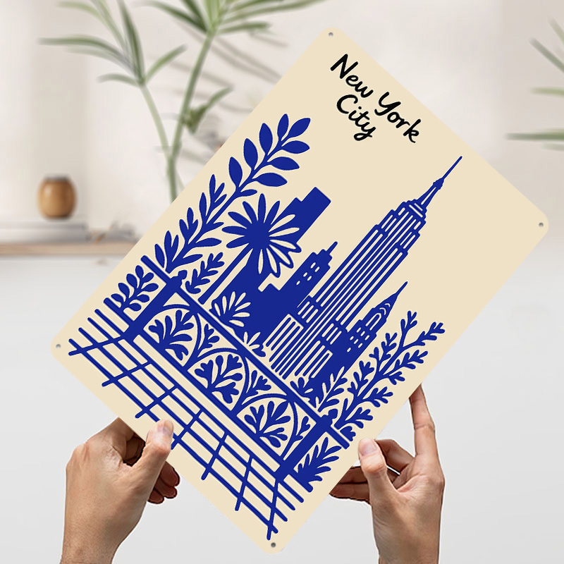 New York City Blue Poster Cust - Retro Gaming York recension och pris