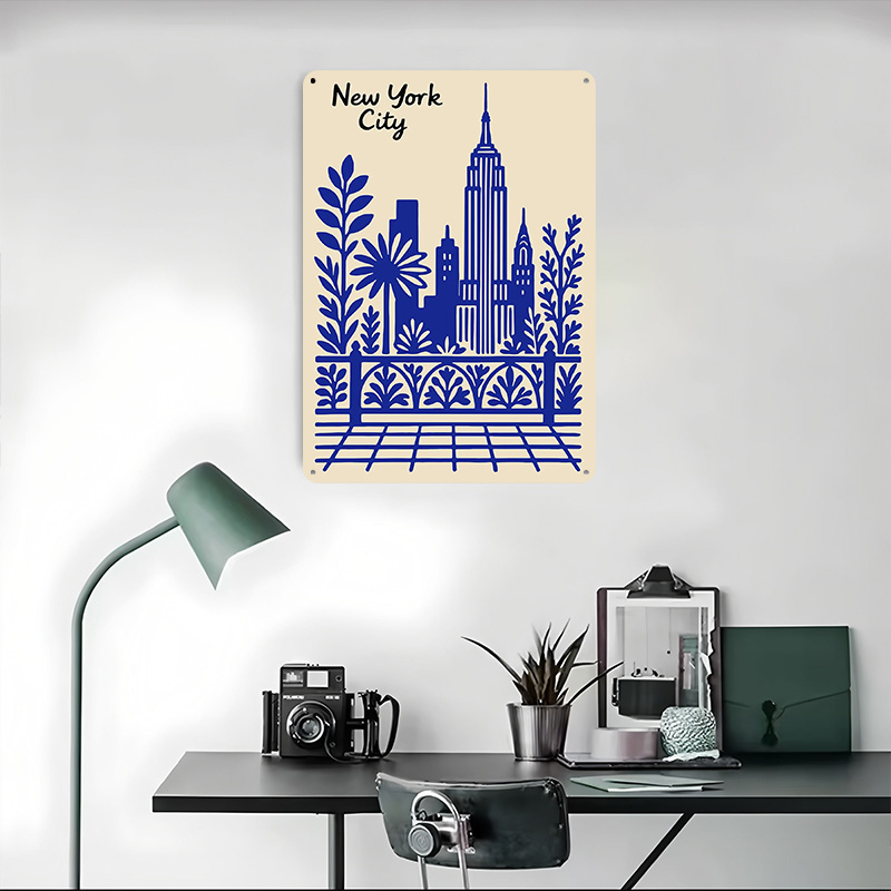 New York City Blue Poster Cust - Retro Gaming York recension och pris