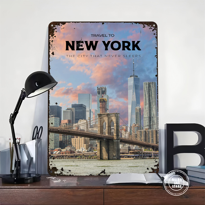 New York Travel Print Poster C - Retro Gaming York recension och pris