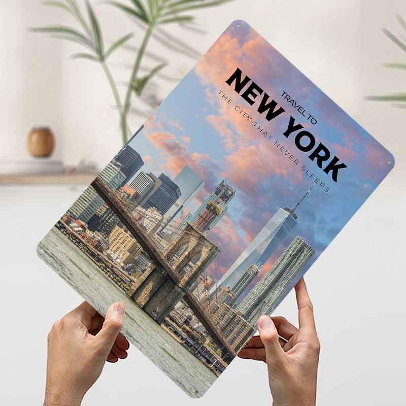 New York Travel Print Poster C - Retro Gaming York recension och pris