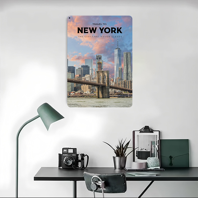 New York Travel Print Poster C - Retro Gaming York recension och pris