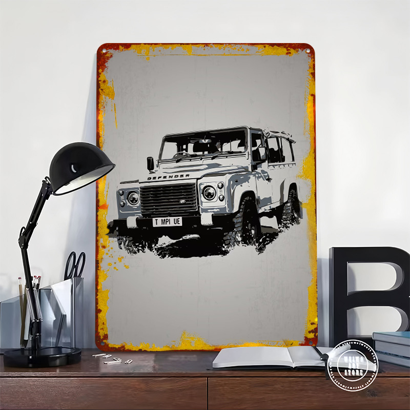 UK Car Rover Defender Poster C - Retro Gaming Uk recension och pris
