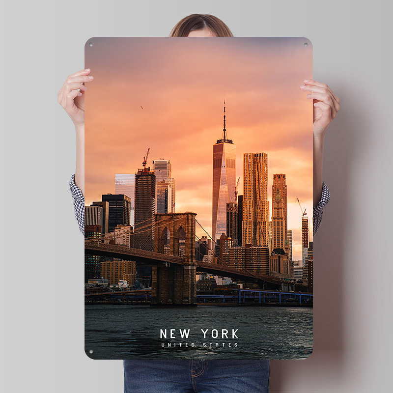 New York Tinplate Poster Custo - Retro Gaming York recension och pris