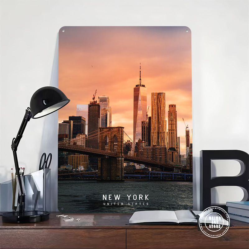 New York Tinplate Poster Custo - Retro Gaming York recension och pris